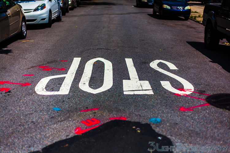3 Light Photography, Stop Sign